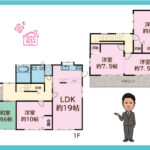 ふじみ野市西2丁目  / 「上福岡」駅 徒歩9分 / 敷地約119坪/5LDKとしても可能