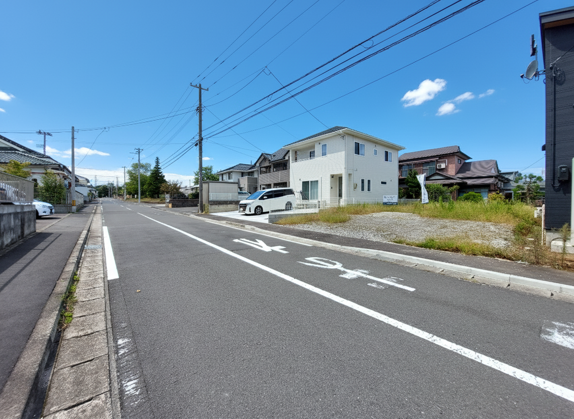 七ヶ浜町湊浜2丁目(全3区画) / 990万円 / 敷地約55坪 整形地 / 前面道路8.9ｍ 南面道路 / 上下水整備済 / 建築条件無し