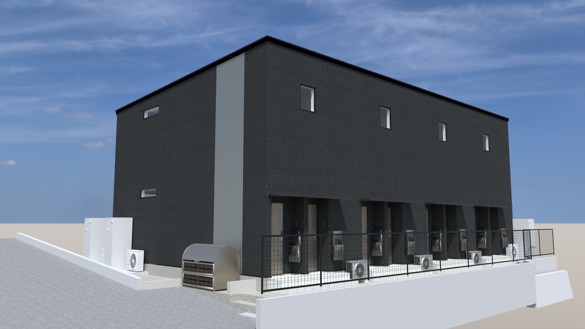 シャルム旭ヶ丘　イースト・ウエスト / 新築売一棟アパート / 満室想定利回り6.03％ / オール電化 / 台原駅徒歩6分