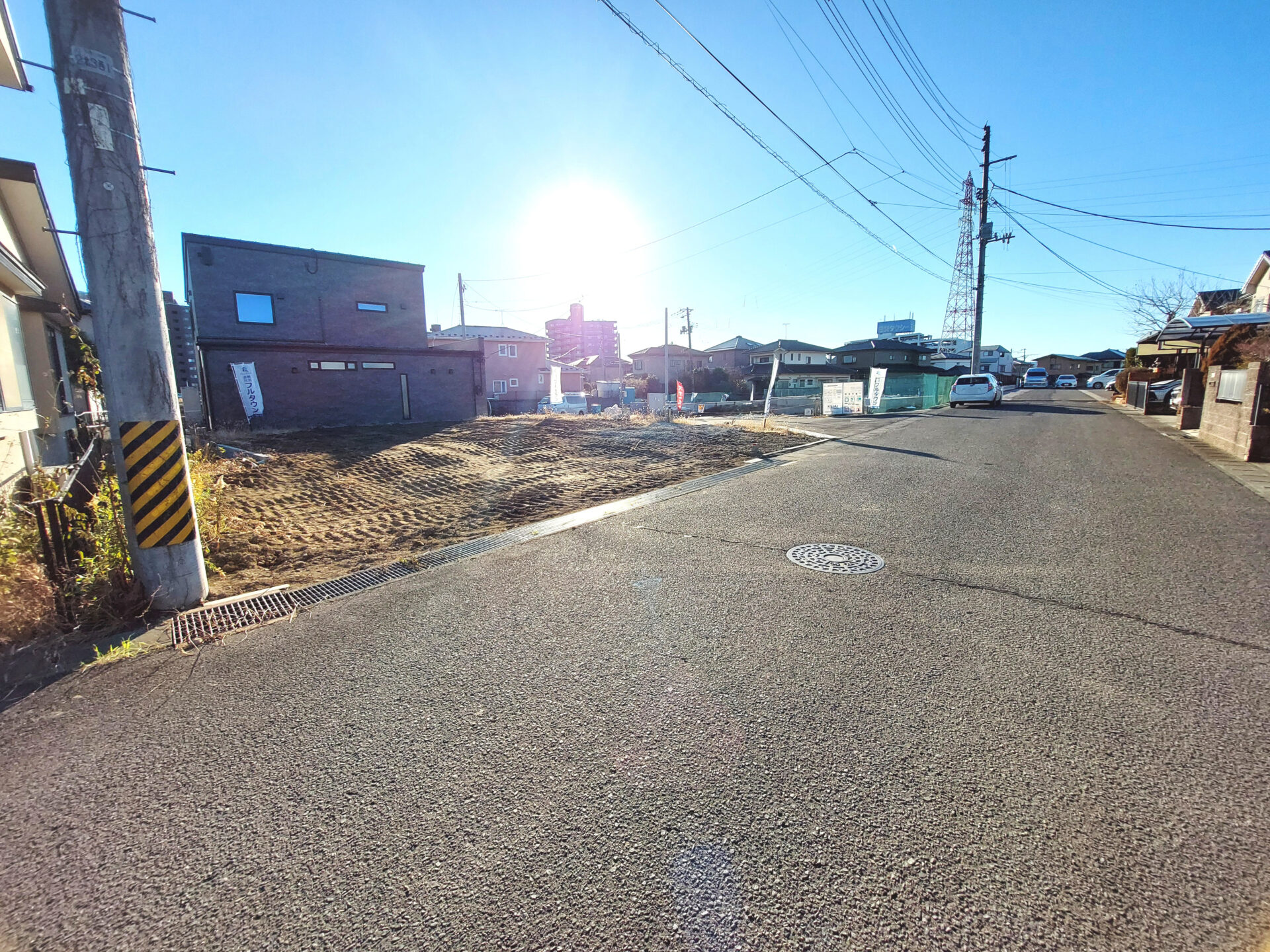 太白区東中田1丁目 土地 / 2,290万円 / 敷地約66坪 / 前面6ｍ道路 / 北西角地 / 建築条件無し