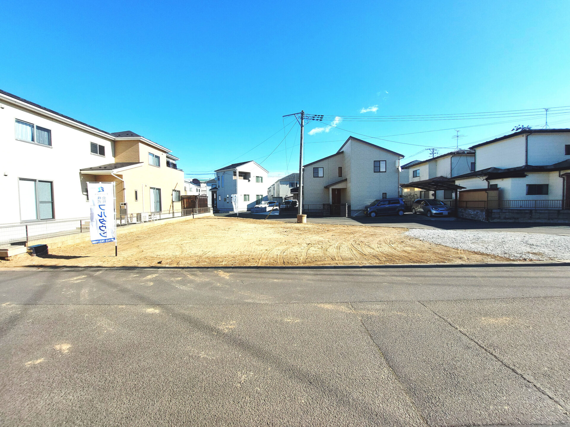 太白区袋原4丁目 土地(全1区画) / 1,770万円 / 敷地約82坪 / 建築条件なし / 3方道路 / 南角地