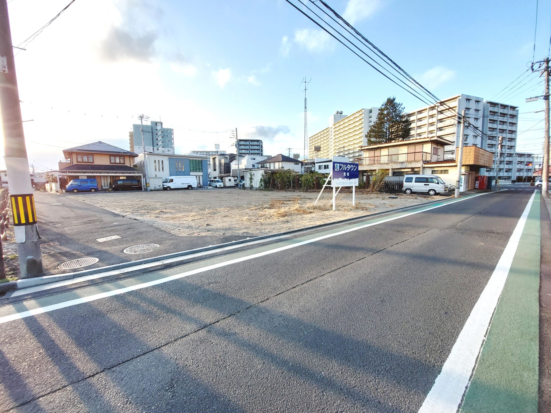 若林区木ノ下2丁目 土地 / 10,500万円 / 敷地約96坪 / 南東角地 / 事業用地 / 南面道路 / 整形地