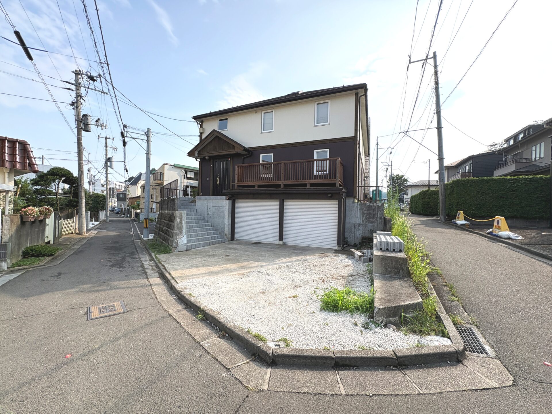 【新規物件】青葉区霊屋下事務所 / 6,400万円 / 北東角地 / ビルトイン車庫付き / 駅徒歩10分 / 空家 / 2×4工法 / 2階建て地下1階